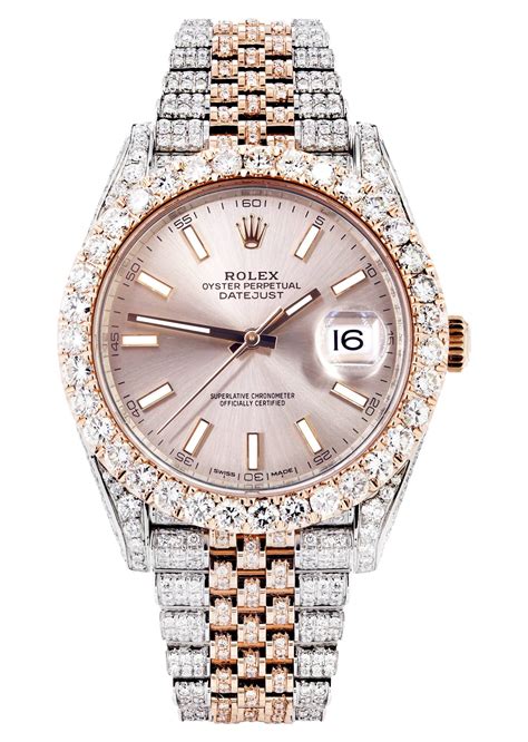 rolex rose gold with diamonds.